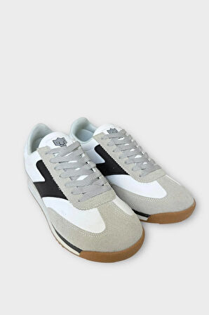 Erkek Günlük Hafif Rahat Taban Sneaker Ayakkabı GRİ - SİYAH