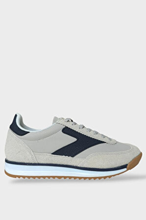 Erkek Günlük Hafif Rahat Taban Sneaker Ayakkabı GRİ - LACİVERT