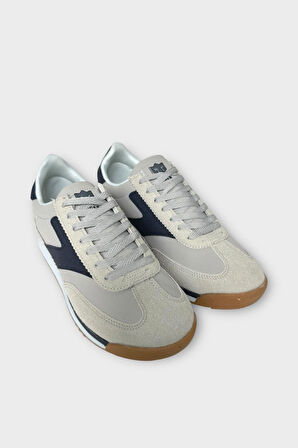 Erkek Günlük Hafif Rahat Taban Sneaker Ayakkabı GRİ - LACİVERT