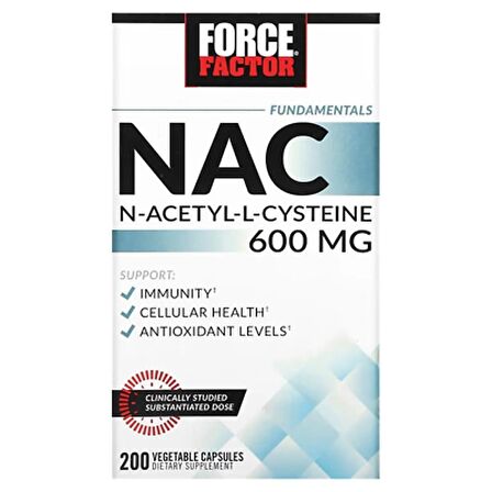 Force Factor Fundamentals NAC 600 mg 200 caps