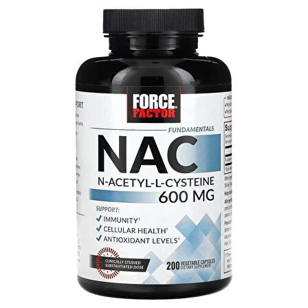 Force Factor Fundamentals NAC 600 mg 200 caps