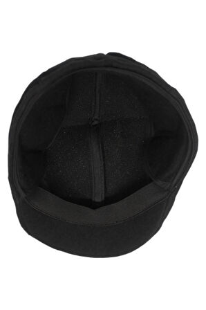 yoncatotpan Kış ve Sonbahar için Siyah Klasik Model Kulak Kapatan Kasket Şapka Esnek ve Rahat