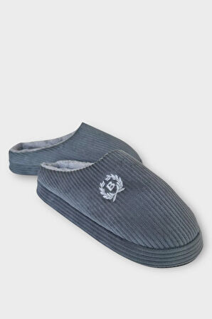 Erkek Hafif Kaydırmaz Taban Ev Terliği FÜME