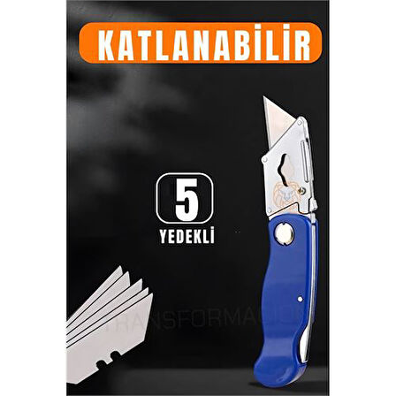 Findit Katlanabilir Halı Kesme Bıçağı Maket Bıçağı Koli Plastik Deri Pvc Kesme Bıçağı 334778