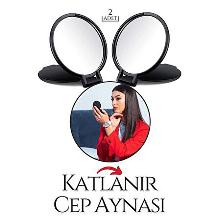 Findit Katlanabilir Mini Çanta Aynası 2 li SET