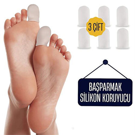 Findit 6 ADET Baş Parmak İçin Silikon Koruyucu