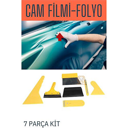 Findit Cam Filmi ve Folyo Uygulama Kiti 7 Parça Duvar Kağıdı Vinil Uygulama Kiti