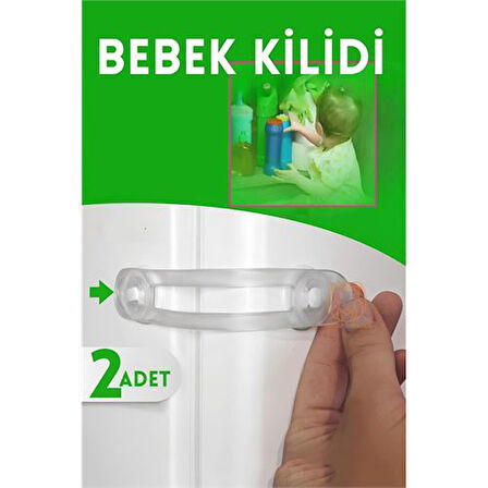 Findit 2 Adet Çocuk Dolap ve Çekmece Kilidi 330839