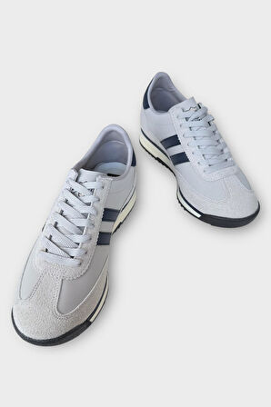 Erkek Cilt Günlük Rahat Spor Ayakkabı  GRİ - LACİVERT