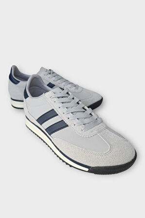 Erkek Cilt Günlük Rahat Spor Ayakkabı  GRİ - LACİVERT