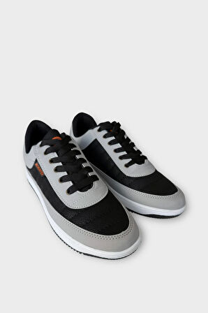 Erkek Ortopedik Günlük Yürüyüş Rahat Spor Ayakkabı  GRİ - SİYAH