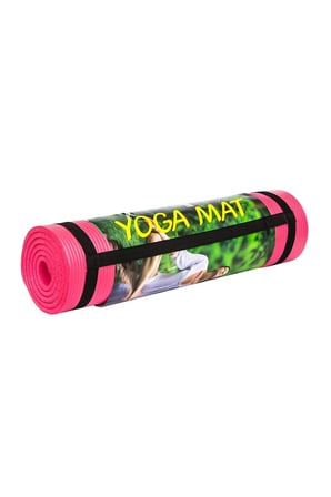 15 MM Aerobik Pilates Egzersiz Ve Yoga Matı Silikon Mat Pembe
