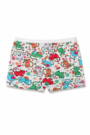 Kız Çocuk Boxer Elastan Şort Boxer (TUTKU YETKİLİ SATICISI) - Rahat Baskılı İç Çamaşırı – 3 ADET