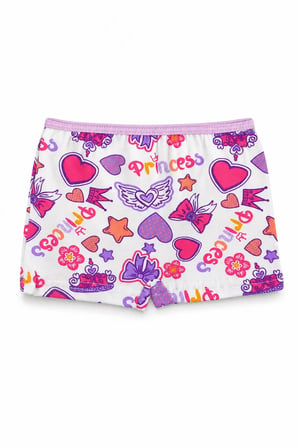 Kız Çocuk Boxer Elastan Şort Boxer (TUTKU YETKİLİ SATICISI) - Rahat Baskılı İç Çamaşırı – 3 ADET