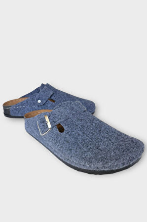 Mantar Taban Boston Birkens Model Günlük Sabo Unisex Ev Terliği GRİ