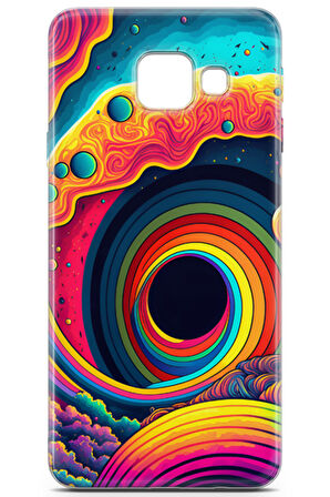 Samsung Galaxy A3 2016 uyumlu Renkler 12 4K Kapak Renk Sarmal Mavi