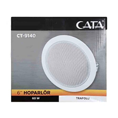 Cata CT-9140 60W 6inç Balanstlı Trafolu Hoparlör