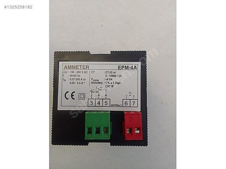 Entes EPM-4A 72x72 220VAC T/İ Elektronik Ampermetre M0003