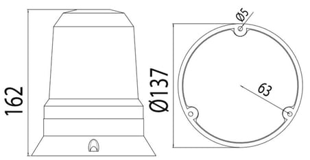 SELDA 1220-Y 220V AC YEŞİL Tepe Lambası
