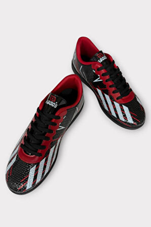 Erkek Futbol Halı Saha Ayakkabısı KIRMIZI - SİYAH