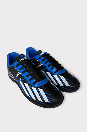 Erkek Futbol Halı Saha Ayakkabısı SİYAH - MAVİ