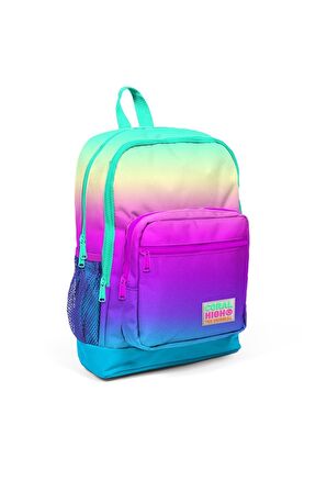 Coral High Renkli Beslenme Okul Çantası + Kalemlik Seti