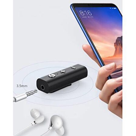 Polham Wireless Kablosuz Bluetooth Adaptör 3.5mm Jack Bluetooth Cevirici Bluetooth Adaptör Kiti