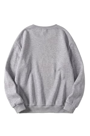 Unisex Monaco Baskılı Bisiklet Yaka Sweatshirt
