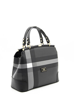 Kadın Omuz Çantası 706-33743 SİLVER POLO Kadın ÇANTASI M129 SİYAH-MAT SİYAH