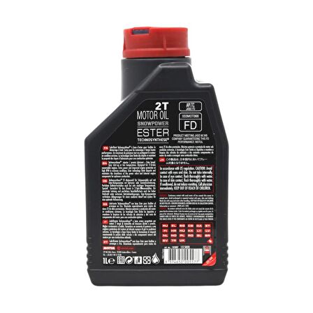 Motul SnowPower 2T 1 Lt 2 Zamanlı Kar Motosiklet Yağı