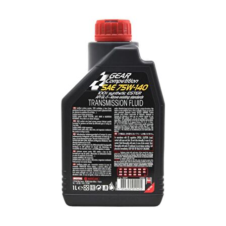 Motul Gear Competition 75W-140 1 Lt Sentetik Şanzıman Yağı