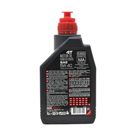 Motul Scooter Power 5W-40 MA 4T 1 Lt 4 Zamanlı Motor Yağı