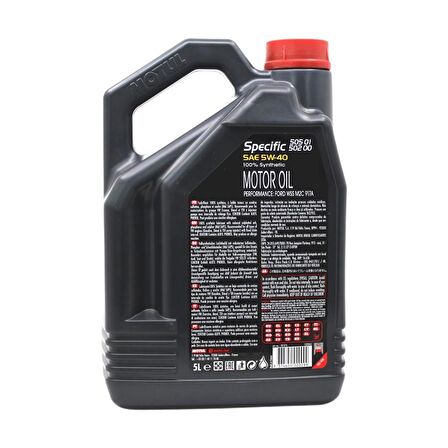 Motul Specific 505 01 502 00 5W-40 5 Lt Tam Sentetik Motor Yağı