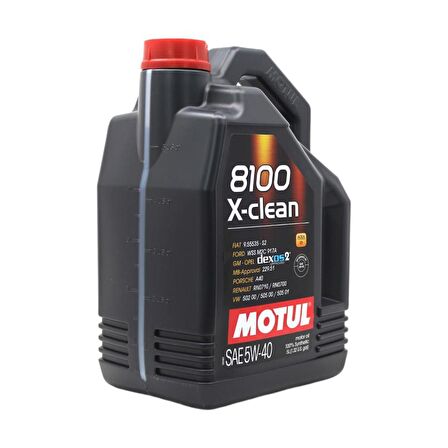 Motul 8100 X-Clean 5W-40 5 Lt Tam Sentetik Motor Yağı