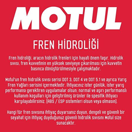 Motul RBF 660 FL Dot 4 500 ML Sentetik Fren Hidrolik Yağı