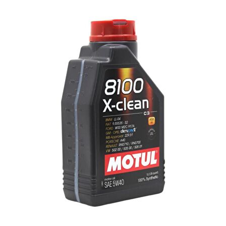 Motul 8100 X-Clean 5W-40 1 Lt Tam Sentetik Motor Yağı