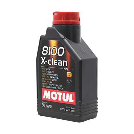 Motul 8100 X-Clean 5W-40 1 Lt Tam Sentetik Motor Yağı