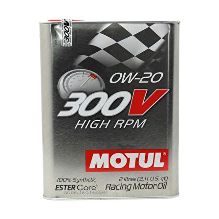 Motul 300V High RPM 0W-20 2 Lt Tam Sentetik Motor Yağı