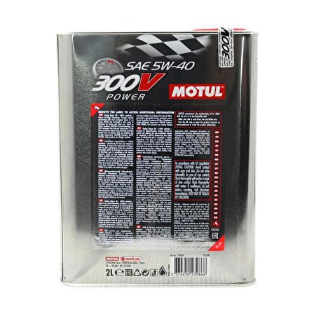 Motul 300V Power 5W-40 2 Lt Tam Sentetik Yarış Motor Yağı