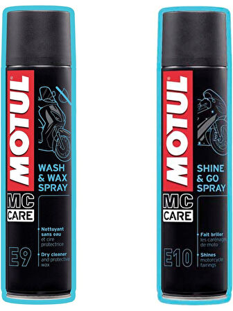 Motul Yeni E9 + E10 Motosiklet Temizlik Seti