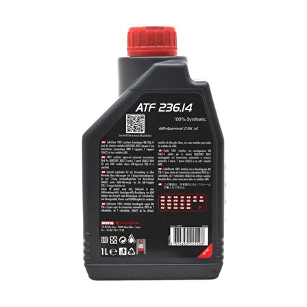 Motul ATF 236.14 1 Lt Otomatik Şanzıman Yağı