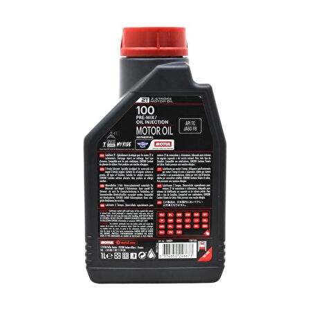 Motul 100 2T 1 Lt 2 Zamanlı Motosiklet Motor Yağı