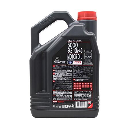 Motul 5000 10W-40 4T 4 Lt 4 Zamanlı Motosiklet Motor Yağı