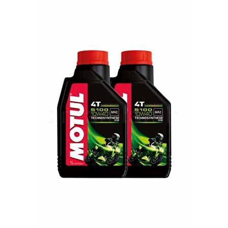 MOTUL 5100 10w40 1 Lt Motosiklet Motor Yağı - 2 Adet