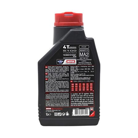 Motul 5100 10W-50 4T 1 Lt 4 Zamanlı Motosiklet Motor Yağı