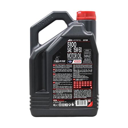 Motul 5100 15W-50 4T 4 Lt 4 Zamanlı Motosiklet Motor Yağı