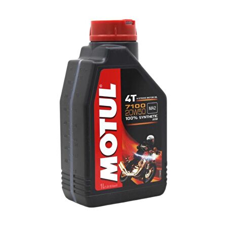 Motul 7100 4T 20W-50 1 Lt 4 Zamanlı Motosiklet Motor Yağı