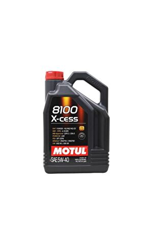 Motul 8100 X-Cess 5W-40 Tam Sentetik 4 lt Benzin-Dizel Motor Yağı Üretim:2021 