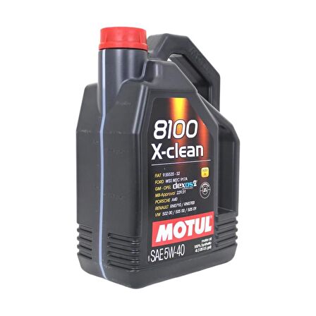 Motul 8100 X-Clean 5W-40 4 Lt Tam Sentetik Motor Yağı