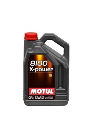 Motul 8100 X-Power 10W-60 Tam Sentetik Motor Yağı 5 L